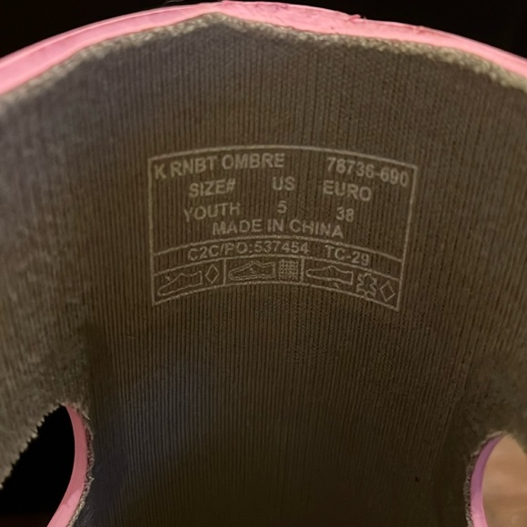 Bogs Kids Rain Boots Ombre Pink/Rose Multi Youth Size 5 - Picture 4 of 8